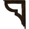 Ekena Millwork Bradford Wrought Iron Bracket, (Triple center brace), Antiqued Brass 2"W x 7 1/2"D x 10"H BKTM02X07X10TBRABS - alternate 4